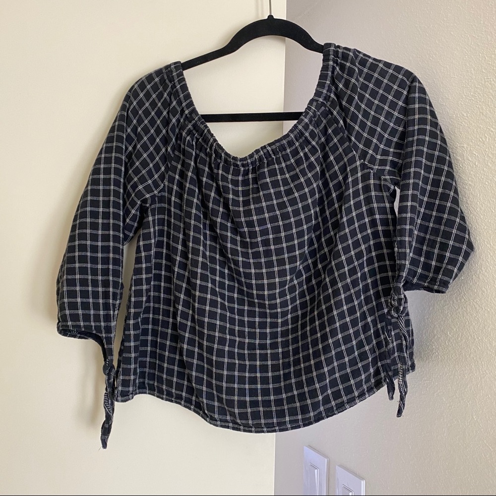 Madewell three quarter length sleeve top